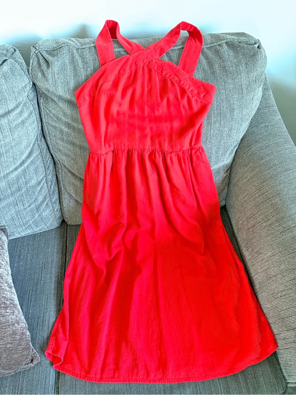 A New Day Red Halter Maxi Dress